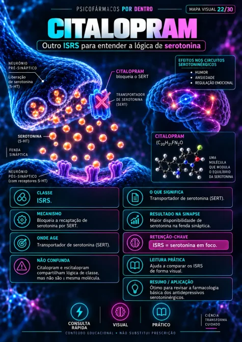 Exemplo de mapa visual de psicofarmacologia
