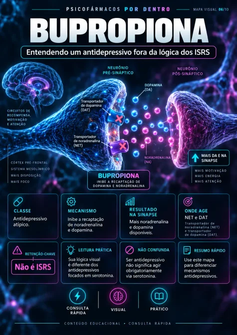 Exemplo de mapa visual de psicofarmacologia