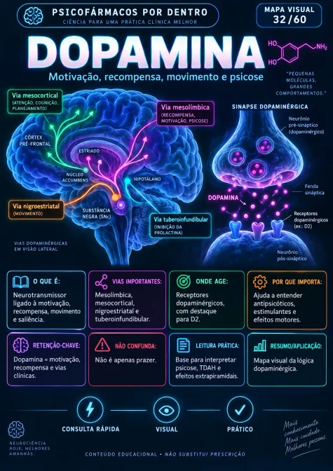 Exemplo de mapa visual de psicofarmacologia