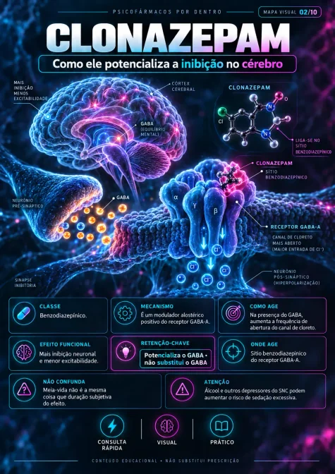Exemplo de mapa visual de psicofarmacologia